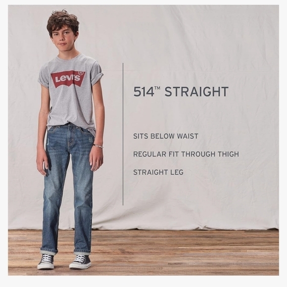 Levi's boys 514 Straight Fit Jeans - Picture 7 of 8